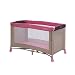 Travel Cot Bed Play Pen Yard Child Infant Boy Girl Kid Nursery (Beige & Pink)