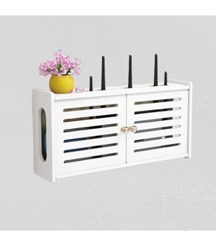 Cache Box Internet Rangement Box Internet Étagère Flottante Support Box