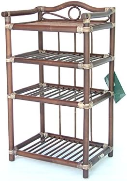 Magazine racks Rattan Wood Simple 4th Floor Bookshelf Magazine Shelves Creative Storage Rack Shelf Shelf Low Carbon Environmental Protection Hand Made 42cm*30cm*70cm