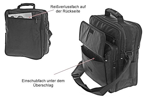 Arbeitstasche Schultertasche Flugbegleiter Umh  ngetasche Business Messenger Bag Tasche Schwarz