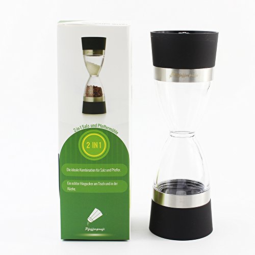 Pfefferprofi 2-in-1 Salz- und Pfeffermühle mit einstellbarem Keramikmahlwerk, Modell LOTTA - 6