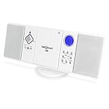 COMPACTA: Se puede ahorrar mucho lugar colocandolo al lado de televisores montandolas en la pared. El diseño del reproductor de CD fue pensado para un espesor pequeño y permite montarlo en la pared.