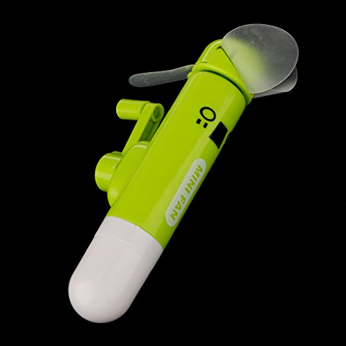 Tragbare Handkurbel Mini-Ventilator Ohne Batterie Elektrische Personal Fans – Grün - 5