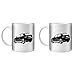 Produktbild STUFF4 Tee/Kaffee Becher 350ml/2 Pack Schwarz/A3 / S3/Weißkeramik/ST10