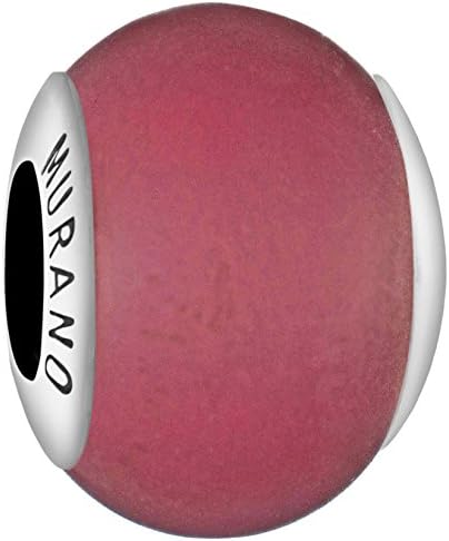 Tuscany Charms Sterling Silver Matt Murano Bead