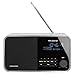 Produktbild Grundig TR 2200 DAB+ Digital Radio (30 Watt PMPO, AUX-IN, UKW-RDS und DAB+ mit 10 Stationsspeicher) glänzend weiß