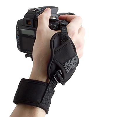 Accessory Genie USA Gear Dragonne Grip Sangle Poignet Rapide Appareils Photo Numériques Réflex et Bridge - Bracelet Pour Canon EOS 700D , 100D / Nikon D3300 , D5300 / Pentax Et Plus - Noir