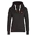 Produktbild Swallowuk Damen Kapuzenpullover Rollkragen Langarmshirt Hoodie Sweatshirt Pullover Mädchen Mode Hoodie Bluse Pullis Tops Oberteile Sweatjacke (M, Schwarz)