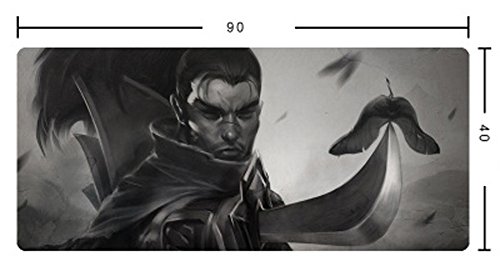 jiangu  rat  n Pad  h  roes Union LOL  Ho arthorn oscuro   ngel  Blast  mesa grande Pad Teclado y Rat  n Pad negro  5