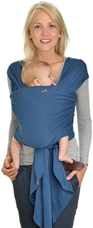 Hoppediz 4.60 m Elastic Newborn and Premature Baby Sling Gots (Indigo)