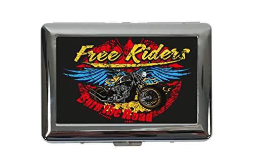 Preisvergleich Produktbild Zigarettenetui Box Motorrad Garage Free Riders Bedruckt