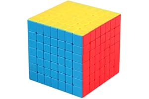 OOSTIFUN FunnyGoo MoYu Cubing Classroom Mofang jiaoshi Meilong 7 7x7 Cubes de Puzzles Magiques à Sept Couches MFJS Cube 7x7x7 avec support (Multicolore)
