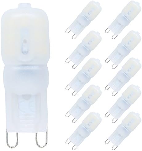 10Pack G9 LED Bulb Non-Dimmable 3 Watt Daylight White 6000K 14 X 2835 SMD LED Bulb AC220V-240V