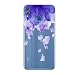 Produktbild Homikon Silikon Hülle Karikatur TPU Tasche Handyhülle Transparente Durchsichtig Kirstall Clear Ultra Dünn Schutzhülle Stoßdämpfend Soft Case Kompatibel mit Huawei Honor 8X Max - Lila Blütenblätter