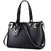 Produktbild Handtaschen Damen,COOFIT Damentasche Handtasche Frauen Geldbörse Leder Handtasche Schultertasche Umhängetasche Messenger Bag (Black 2)
