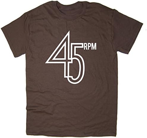 Rocket Fuel 45 RPM' Mens Funny Printed T-Shirt Many Colours and Sizes - Brown - XL