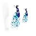 Produktbild pengweiWasserdichte Persnlichkeit Pfau blaue Blume Arm Tattoo Aufkleber