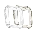 Sun studio Schutzhülle für Fitbit Versa, TPU Weich Stoßfest Anti-Kratz Schutz Hülle TPU Fall Für Fitbit Versa + 9H Blasenfrei Gehärtetem Glas Film (Schwarz+Transparent)