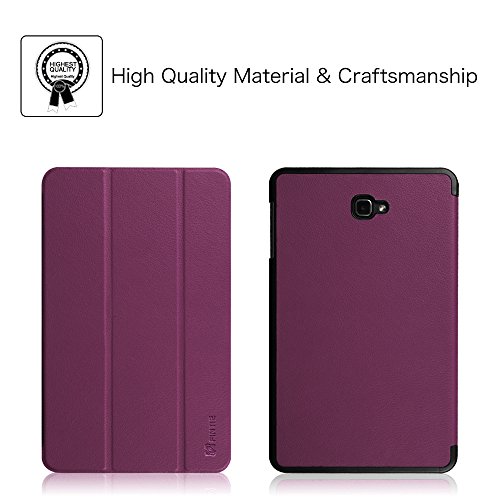 Fintie Samsung Galaxy Tab A 10.1 Hülle – Ultra Schlank Superleicht Ständer Smart Shell Case Cover Schutzhülle Etui Tasche mit Auto Schlaf / Wach Funktion für Samsung Galaxy Tab A 10,1 Zoll T580N / T585N Tablet (2016 Version), Lila - 5