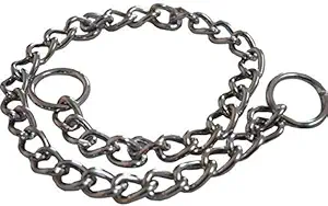 ARS 8mm Dog Choke Heavy Chain Collar - 24 Inch (Silver, Large)-81
