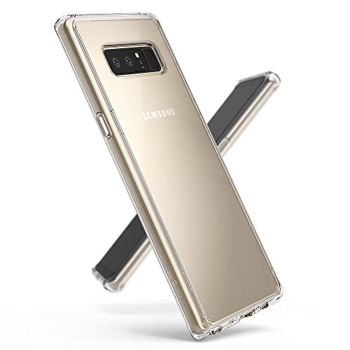 Funda Samsung Galaxy Note 8 Ringke  FUSION  Transparente al dorso del PC y frente al TPU  Tecnologia para proteccion a la caida  protectiva con armadura mejorada para Note8 - Transparente Clear
