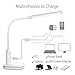 Price comparison product image Adjustable LED Desk Lamp Rechargeable LED Desk Lamp/Clip Light Eye Caring Table Lamp with USB Charging Port, Office Lamp, Touch Control, 3 Color Modes for Laptop or Music Stand for Easy Reading