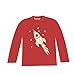 Inda-Bayi Baby-Toddler-Kids Cotton Long Sleeve T Shirt - glow in the dark rocket