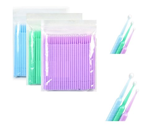 Eyelash Extension Micro Applicators Brushes in Re Sealable Bag 100pcs