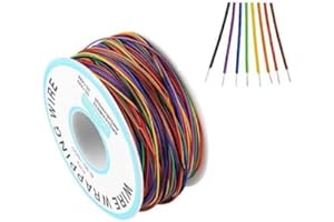 GERUI 280 mètres Bell Wire Isolation Test 30AWG Cuivre étamé Câble solide Fil d'aviation résistant à haute température 8 couleurs