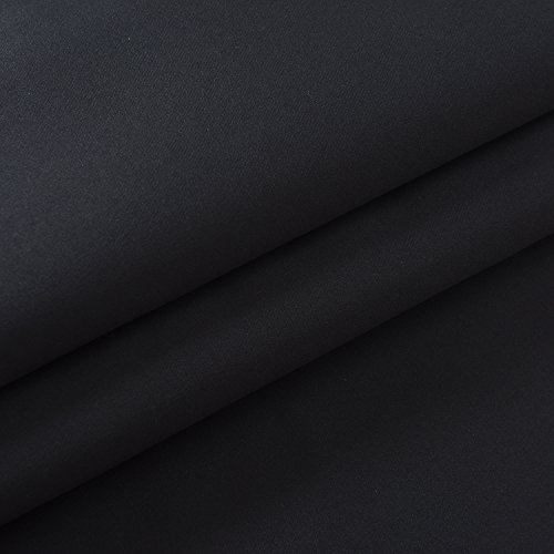 Aquazolax Thermo-Verdunklungsvorhänge, Vorhänge Blickdicht mit Universalband 2 Stück für Alte 167 cm x 137 cm (B x L), 2er-Set, Schwarz - 3