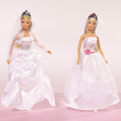 Preisvergleich Produktbild Hochzeitskleid / Brautkleid für Barbie, sortiert