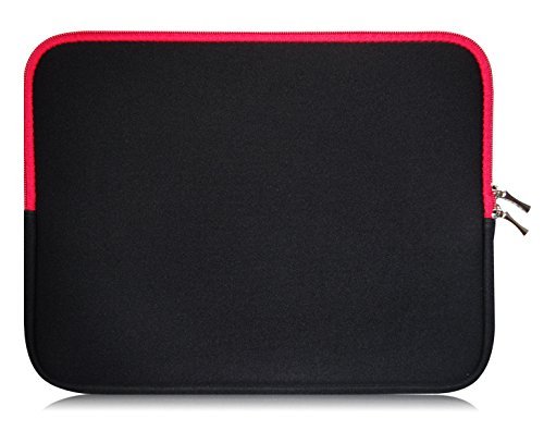 Sweet Tech Schwarz   Rot Neopren H  lle Tasche Sleeve Case Cover geeignet f  r Microsoft Surface Pro New 2017 12 3 Inch   11 6 - 12 5 Zoll Laptop  