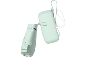 ISAKEN parasol składany parasol dla kobiet, parasol antyświątyniowy, składany parasol anty-UV, przenośny, wodoszczelny, parasol, podróżny, parasol, mini kieszonkowy