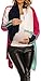Zeta Ville Women's Maternity Waterfall Knit Coat Wrap Cardi Colour Block - 353c (Fuchsia, UK 14/16)