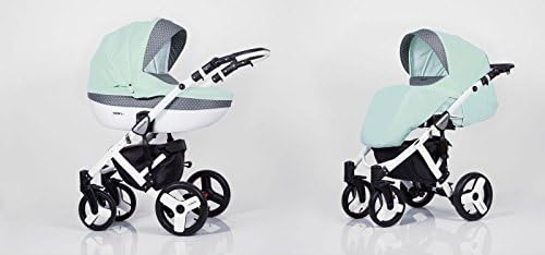 Stroller 3 in 1, Various Colours To Choose From, Comfortable Chair, Seat + Umbrella on offer Aquamarine Green
