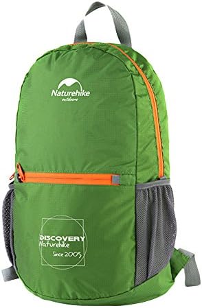 NatureHike NH Outdoor Skin Pack Camping Hiking Backpack Double Shoulder Folding Mountaineering Bag (Grass Green)
