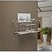 Produktbild Lanlan Zahnpasta Zahnbürstenhalter Wand montiert Dusche Raum Organizer Storage Rack Edelstahl keine Spuren Saugnapf