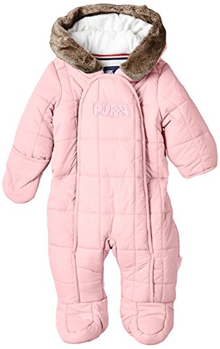 Puffa Baby-Girls Core Plain Snowsuit, Pink (Blossom), 0-3 Months