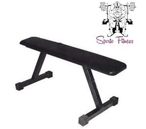 Sporto Fitness Flat Bench Awesome Dumbbell Bench Press Workout For Explosive Pressing Power Amazon In Sports Fitness Outdoors