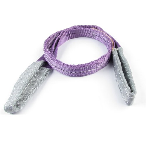 Hebegurt / Hebeschlinge / Rundschlinge, flach, Webmaterial, Breite 25 mm, Länge 1 m, Violett