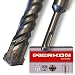Produktbild SDS Plus Bohrer 10mm Ø - 10x210 mm - Ideal zum schnellen Bohren in Beton - Hochwertige Hartmetall Spitze - Kein Einhacken in Armierungseisen 10x210mm