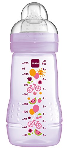 MAM Trinklernflasche Hold Me Baby Bottle 270 ml mit Sauger & Trinkschabel & Griff - 5