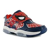Marvel Spiderman luz Up Formadores Childs azul marino zapatillas zapatos calzado, azul marino, (UK C5) (EU21.5)