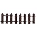 Generic Wooden Mini Fence Moss Landscape Ornaments Accessories Garden Decor Coffee RS.120.00