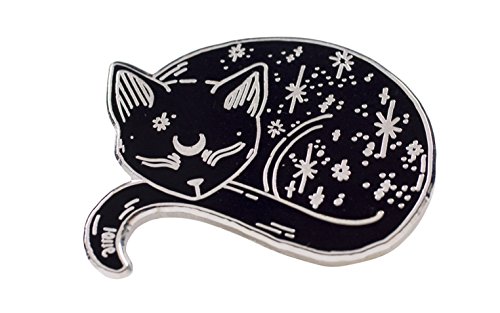 Preisvergleich Produktbild Punky Pins Mystische Katze Emaille Pin Anstecknadel