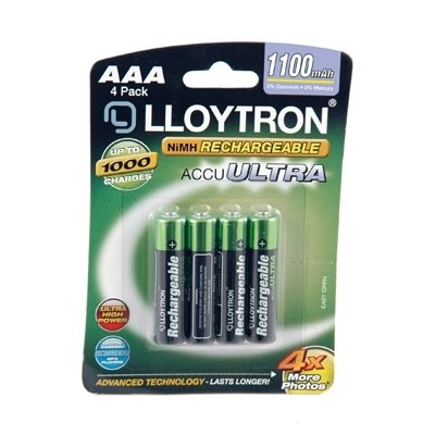 Lloytron-AAA-1100mAh-NIMH-AccuUltra-Battery-Pack-of-4