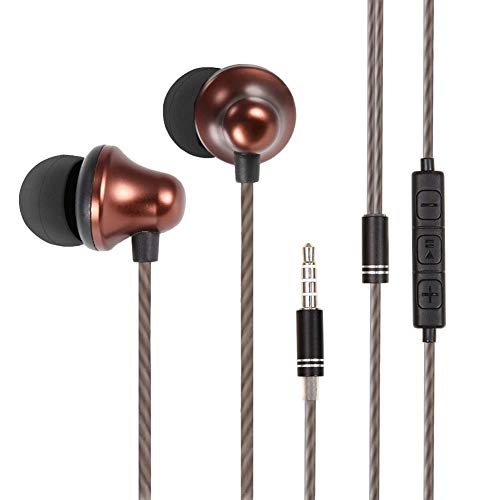 Auriculares in-Ear con micrófono, Auriculares Pomisty In-Ear Auriculares estéreo con Aislamiento de Ruido - [33 Piezas]