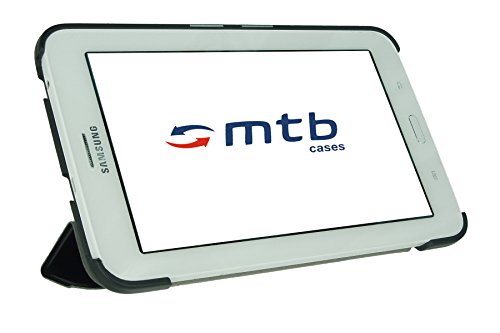 SmartCase / Cover für Samsung Galaxy Tab 3 Lite 7″ T110/T111 + Display-Schutzfolie + Stylus – Schwarz - 4