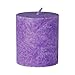 Produktbild durchgefärbte Bio Stumpenkerzen, Stearin-Kerzen in 50mm Durchmesser, Farbe:Violett, Größe:65mm hoch