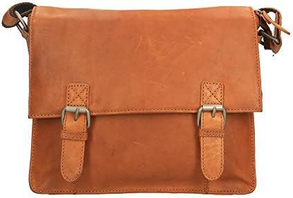 Chicca Borse Luxury Travel Bag Briefcase Unisex Shoulder Bag in Genuine Leather - 30x25x7 Cm